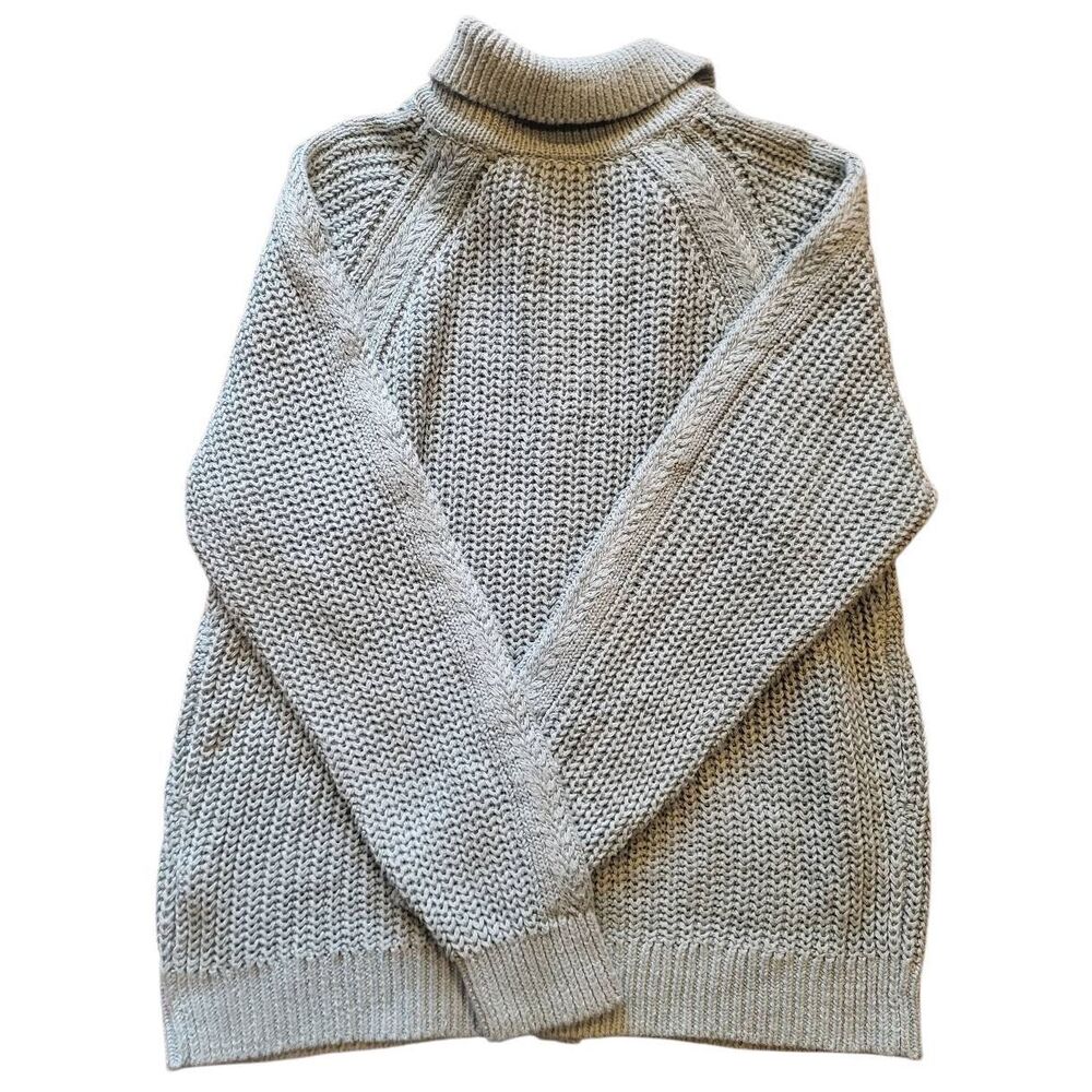 Garnet Hill Cardigan Sweater Women's Large Tourmaline Maren Organic Cotton Linen - Picture 3 of 6